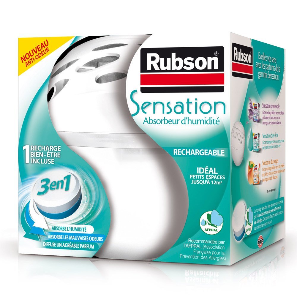 Appareil absorbeur d'humidité sensation pure 3en1 Rubson x1 sur