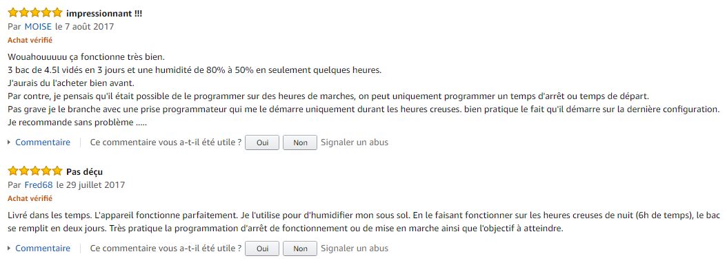 DeLonghi_DDS_30_deshumidificateur_meilleurs_commentaires_clients_amazon