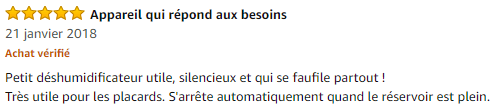 avis déshumidificateur VAVA