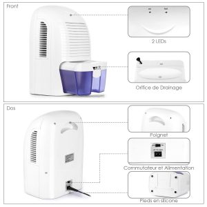 Déshumidificateur Amzdeal 1500mL